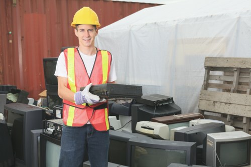 Safety measures during demolition waste removal